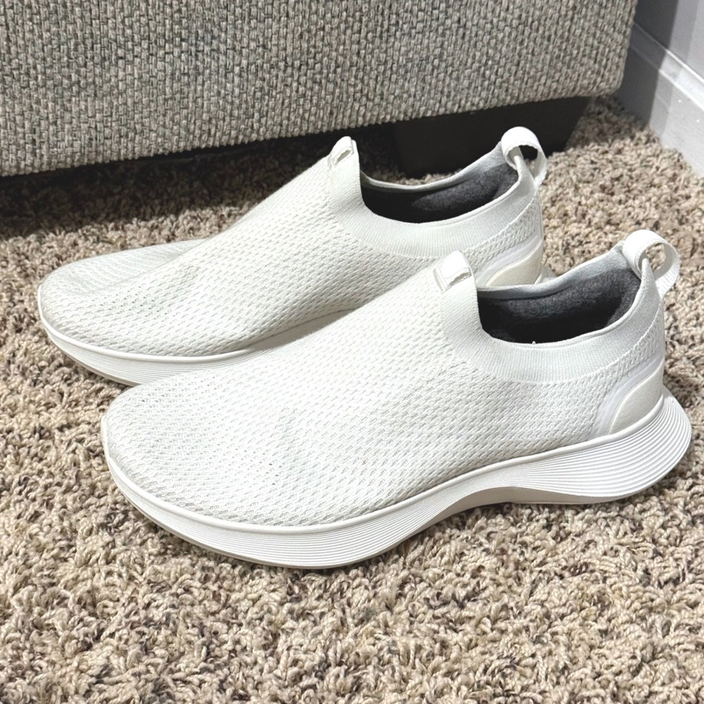 Allbirds Tree Dasher Relay White Slip On Running Shoes Blizzard Womens 11
